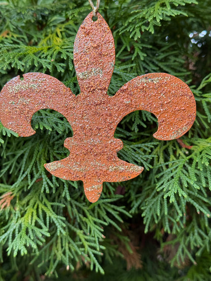 Fleur de Lis Metal Ornament