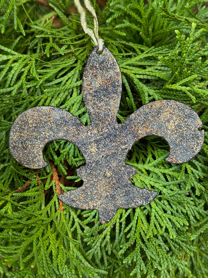 Fleur de Lis Metal Ornament